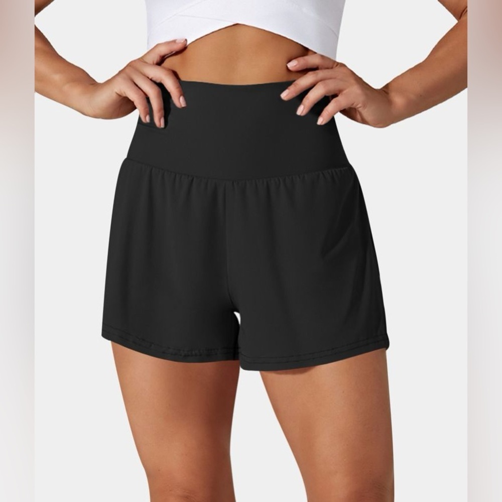 Halara Black High-Waist Women's Active Shorts